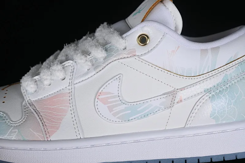 All Categories Air Jordan Jordan Series Basketball Shoes Air Jordan 1 Low Air Jordan 1 Low AJ1 Joe 1 Year of the Dragon Limited New Chinese Style Customization Steam Puppet-Third Prince Ao Bing Low State Cultural Casual Shoes FN8901-164